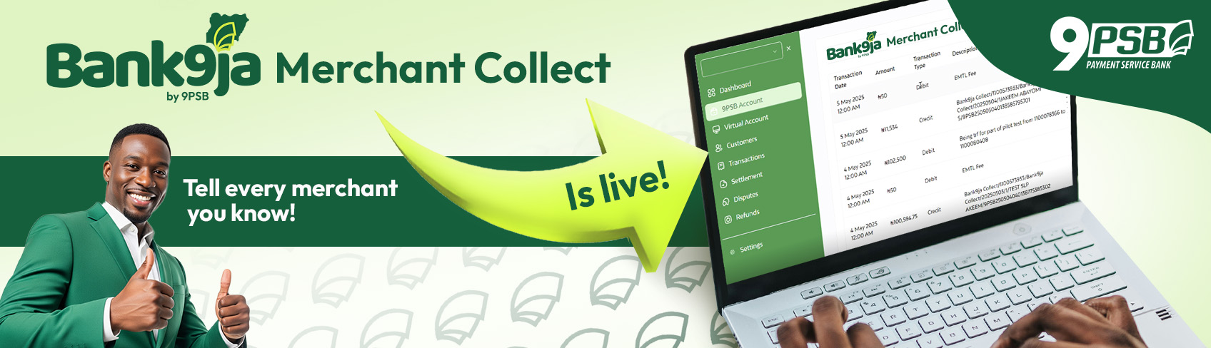Bank9ja Merchant Collect